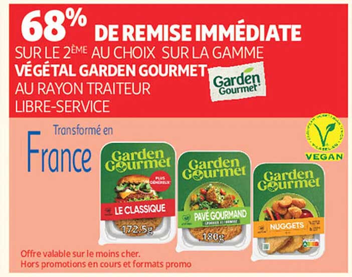 68% DE REMISE IMMÉDIATE SUR LE 2ème AU CHOIX SUR LA GAMME VÉGÉTAL GARDEN GOURMET