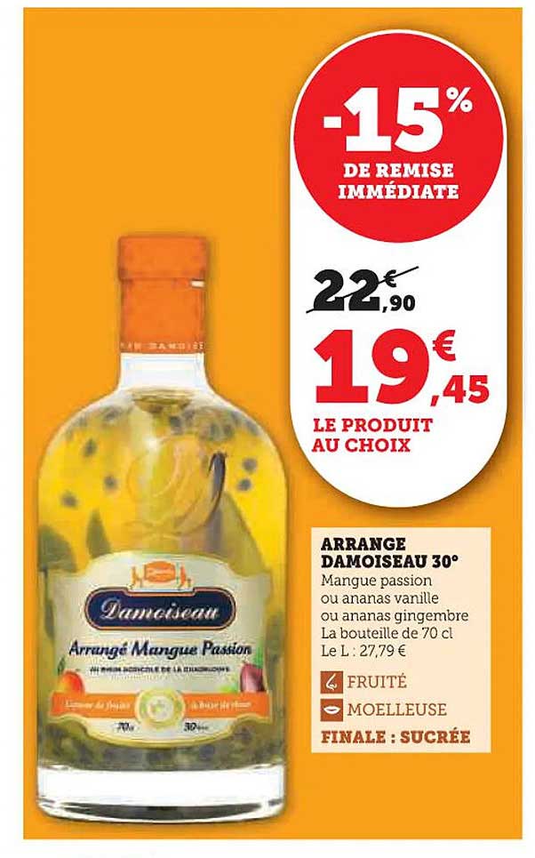 ARRANGE DAMOISEAU 30° Mangue Passion