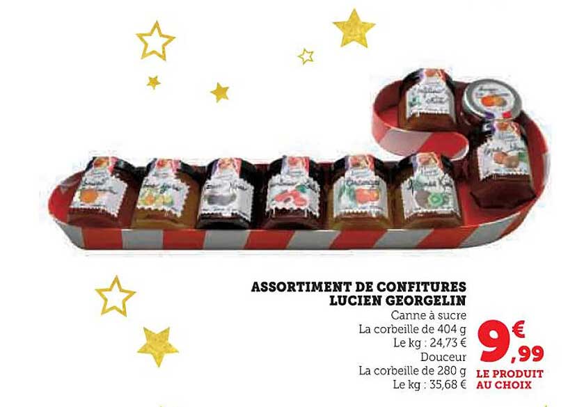 ASSORTIMENT DE CONFITURES LUCIEN GEORGELIN