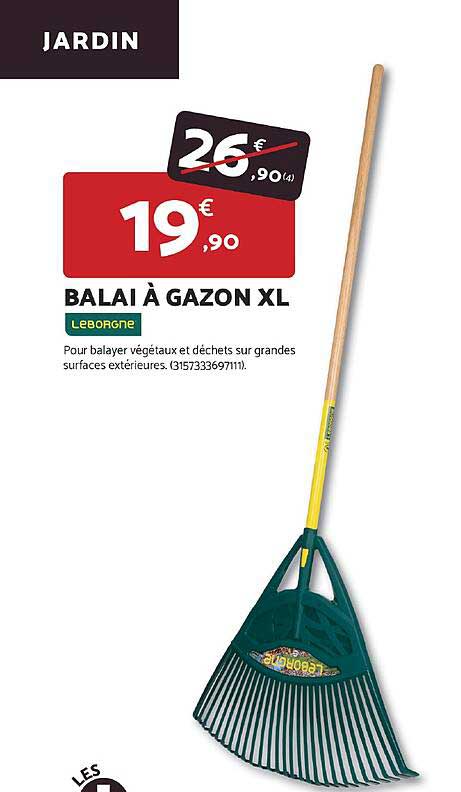 BALAI À GAZON XL