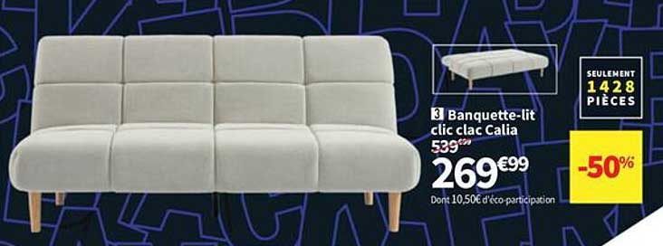 Banquette-lit clic clac Calia