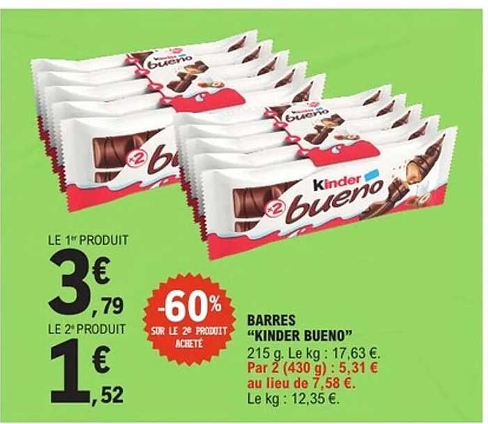 BARRES "KINDER BUENO"