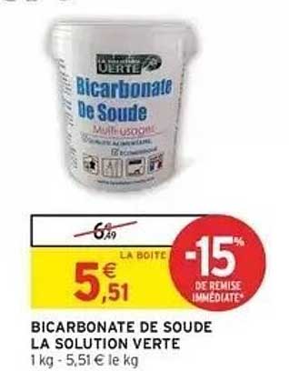 BICARBONATE DE SOUDE LA SOLUTION VERTE