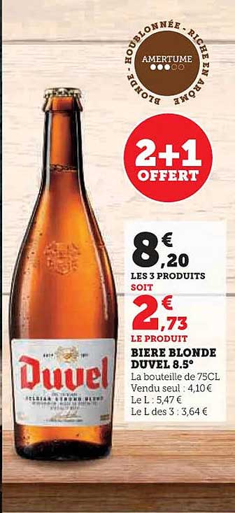 Bière Blonde Duvel 8.5°