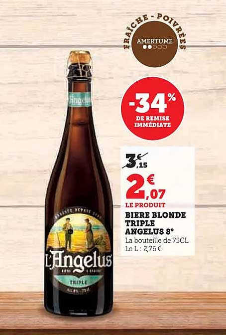 BIERE BLONDE TRIPLE ANGELUS 8°