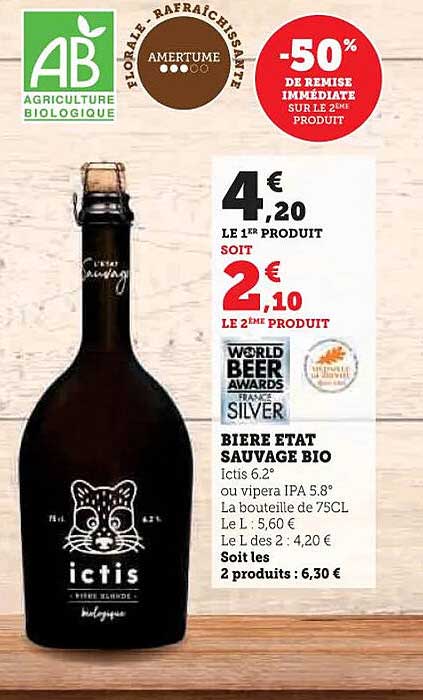 BIERE ETAT SAUVAGE BIO