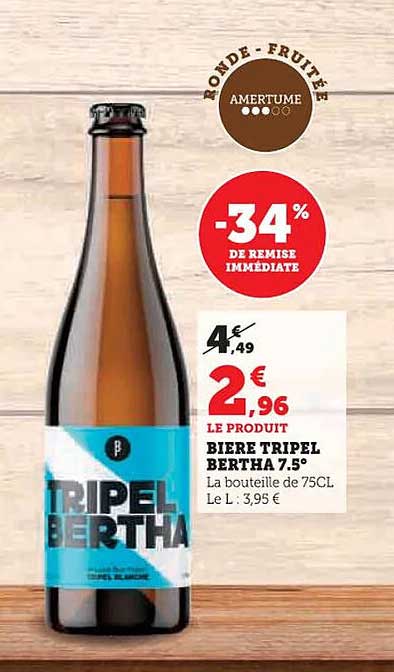 BIERE TRIPEL BERTHA 7.5°
