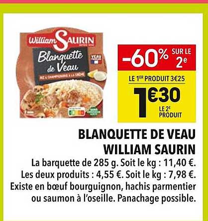 BLANQUETTE DE VEAU WILLIAM SAURIN