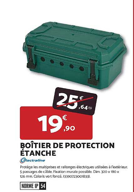 BOÎTIER DE PROTECTION ÉTANCHE