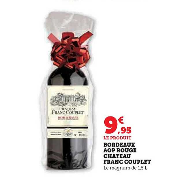 BORDEAUX AOP ROUGE CHATEAU FRANC COUPLET