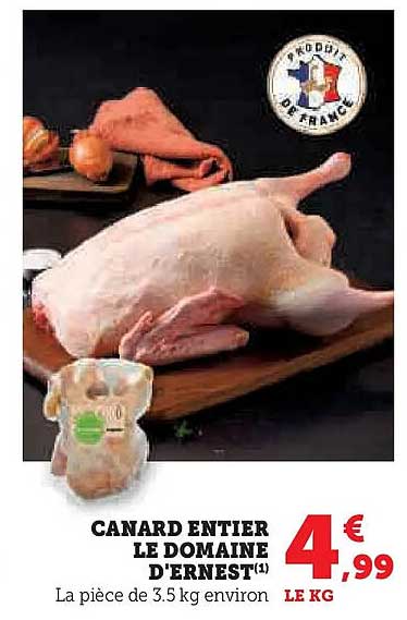 CANARD ENTIERS LE DOMAINE D'ERNEST