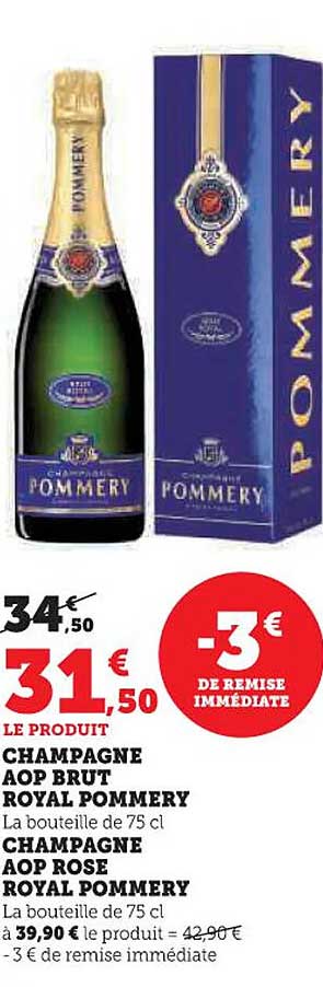 CHAMPAGNE AOP BRUT ROYAL POMMERY