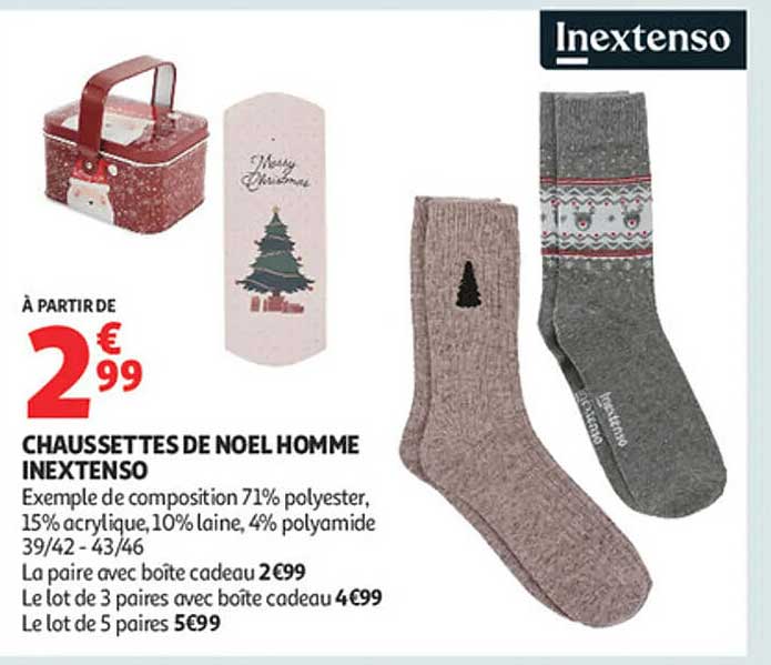 CHAUSSETTES DE NOEL HOMME INEXTENSO