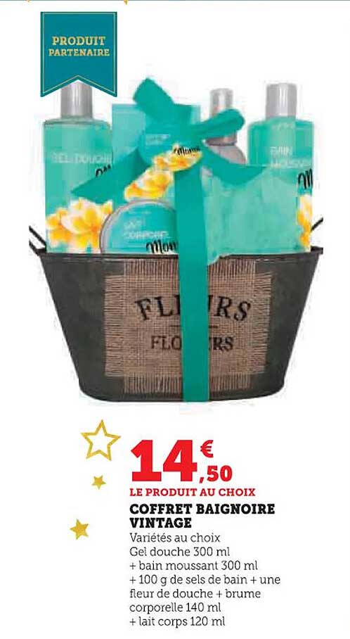 COFFRET BAIGNOIRE VINTAGE