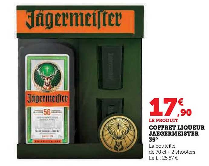 COFFRET LIQUEUR JAEGERMEISTER 35°