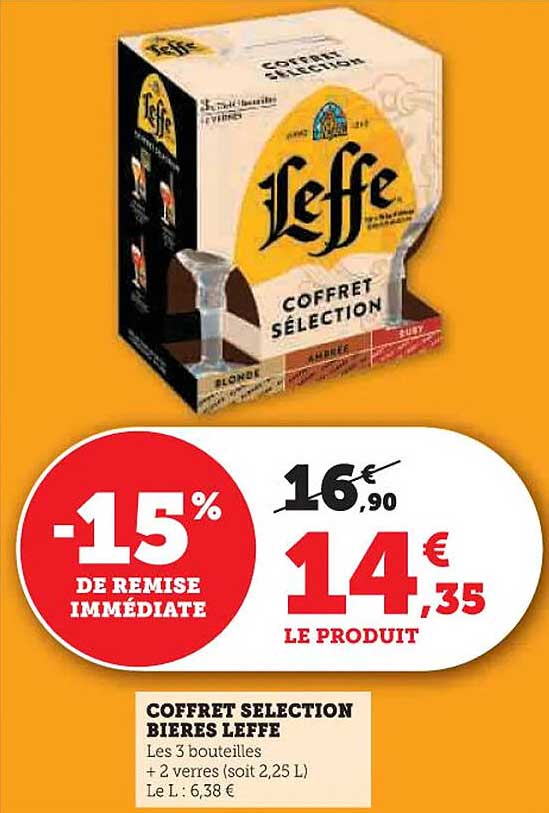 COFFRET SELECTION BIÈRES LEFFE