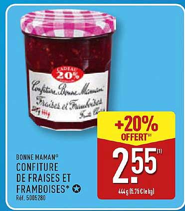 CONFITURE DE FRAISES ET FRAMBOISES Bonne Maman®