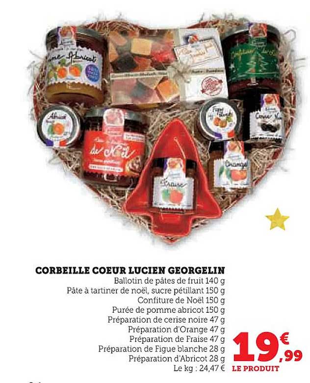 CORBEILLE COEUR LUCIEN GEORGELIN