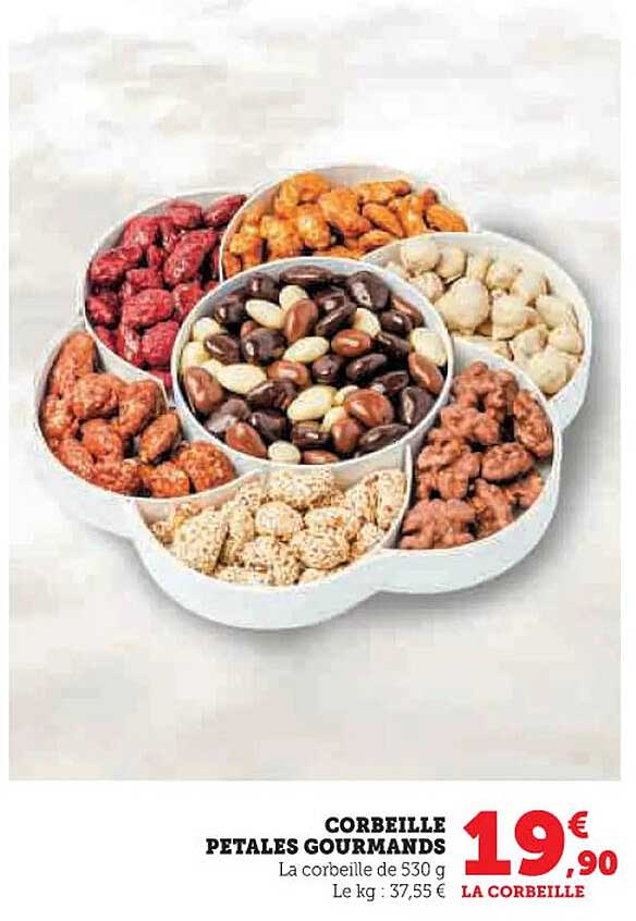 CORBEILLE PETALES GOURMANDS