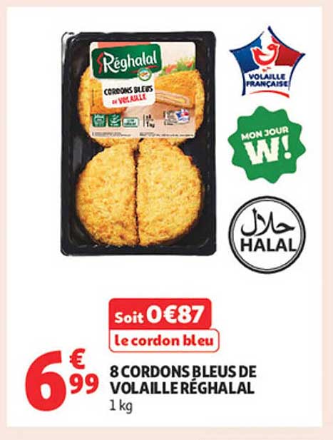 Cordon bleu de volaille Réghalal