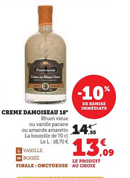 CRÈME DAMOISEAU 18°