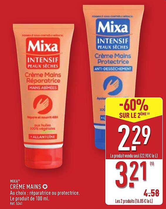 Crème Mains Réparatrice ou Protectrice 100 mL