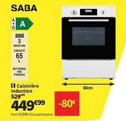 Cuisinière induction SABA