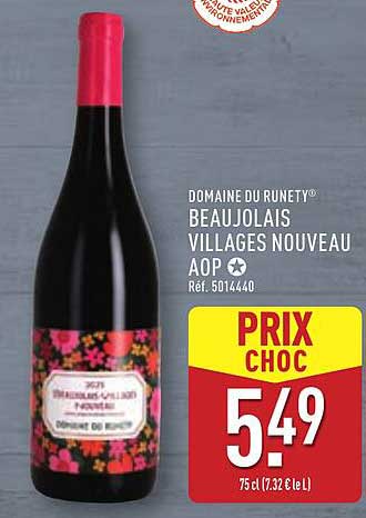 Domaine du Runety® Beaujolais Villages Nouveau AOP