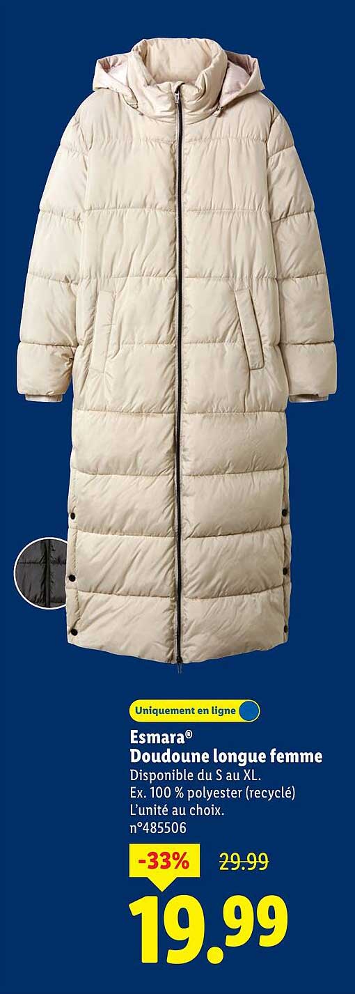 Esmara® Doudoune longue femme