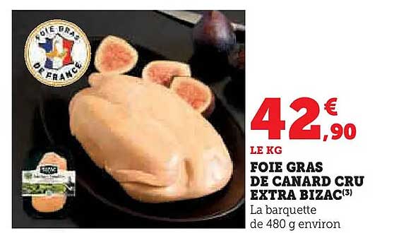FOIE GRAS DE CANARD CRU EXTRA BIZAC