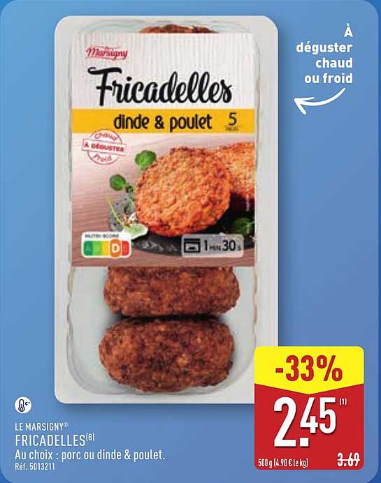 Fricadelles dinde & poulet