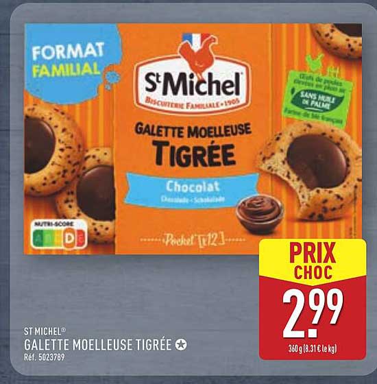 GALETTE MOELLEUSE TIGRÉE