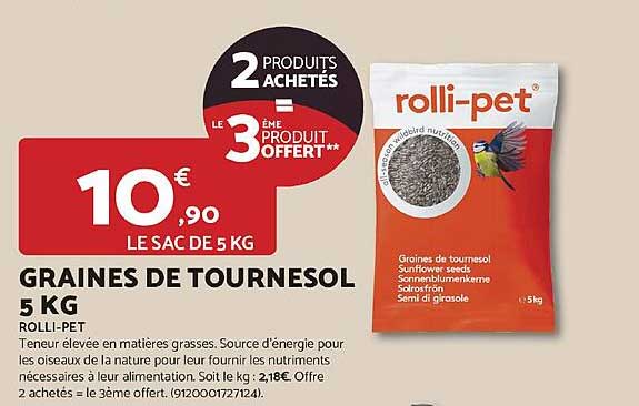 GRAINES DE TOURNESOL 5 KG