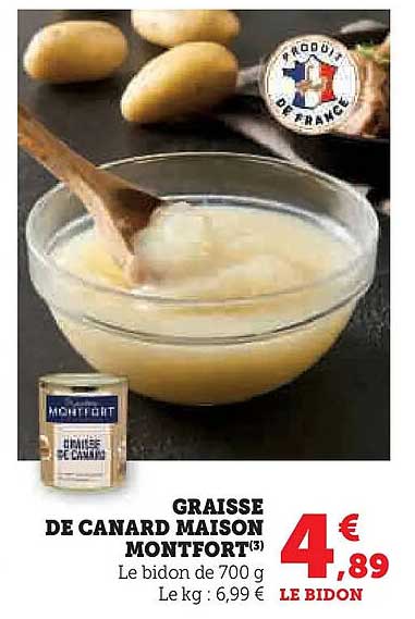 GRAISSE DE CANARD MAISON MONTFORT