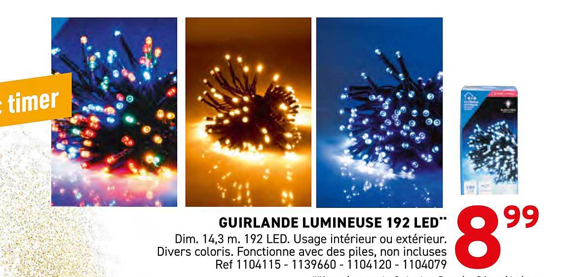 GUIRLANDE LUMINEUSE 192 LED
