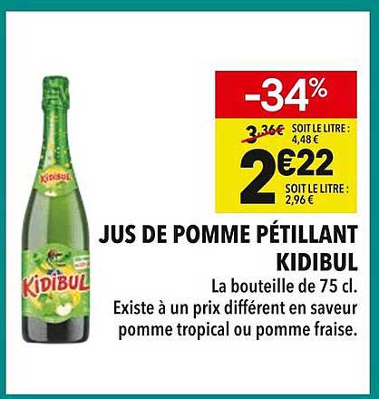 JUS DE POMME PÉTILLANT KIDIBUL