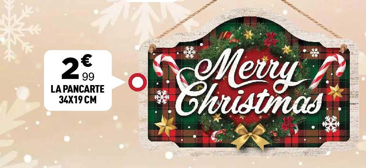 LA PANCARTE 34X19 CM