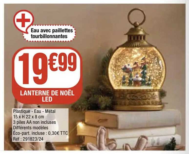 LANTERNE DE NOËL LED