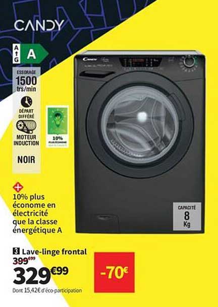 Lave-linge frontal Candy 8 Kg