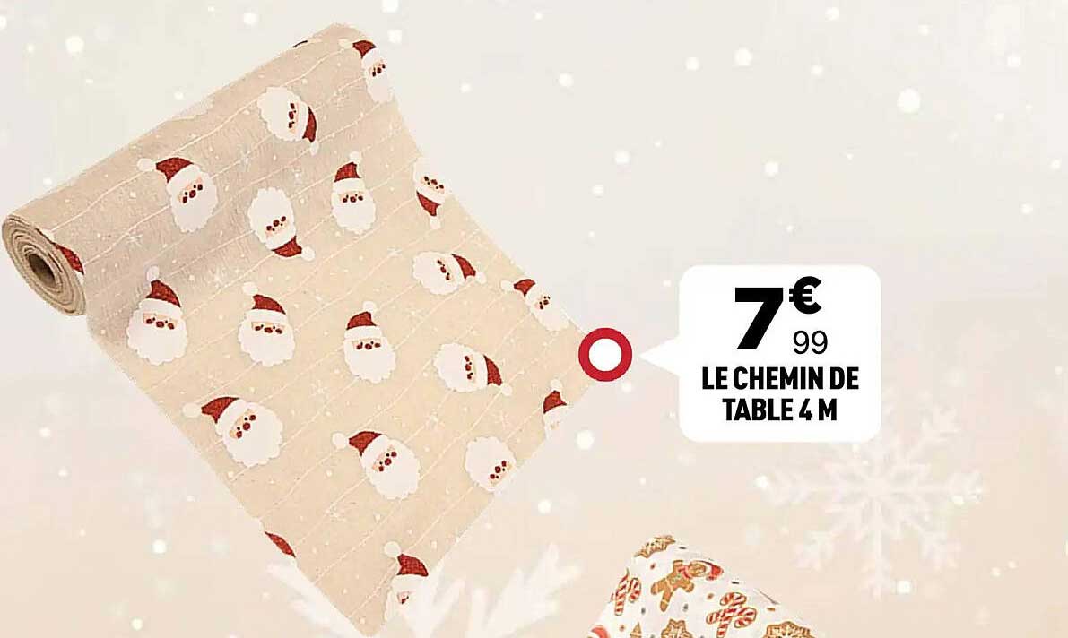 LE CHEMIN DE TABLE 4 M