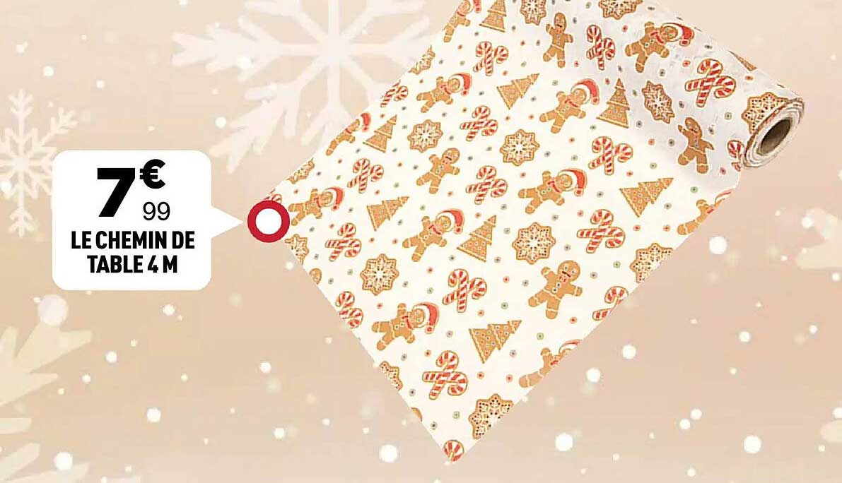 LE CHEMIN DE TABLE 4 M