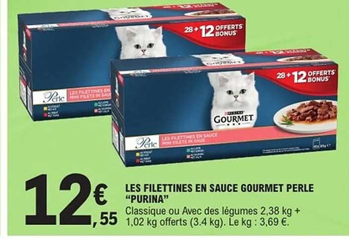 LES FILETTINES EN SAUCE GOURMET PERLE “PURINA”