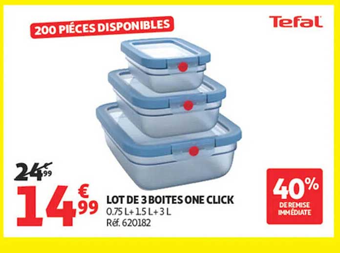 LOT DE 3 BOITES ONE CLICK