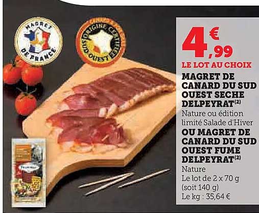 Magret de canard du sud ouest sec Delpeyrat