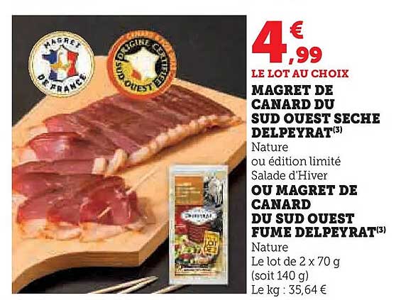 MAGRET DE CANARD DU SUD OUEST SECHE DELPEYRAT