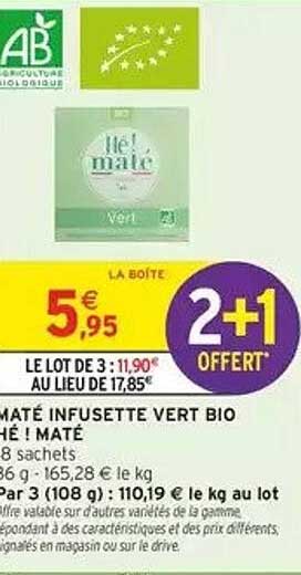 MATÉ INFUSSETTE VERT BIO