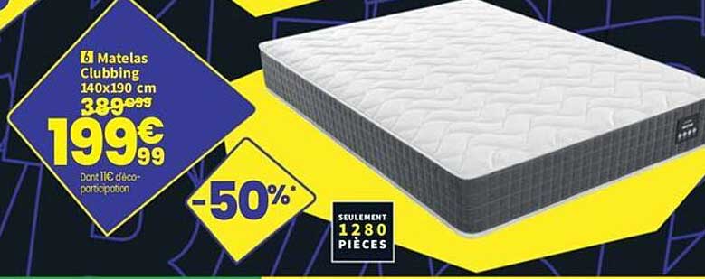 Matelas Clubbing 140X190 cm