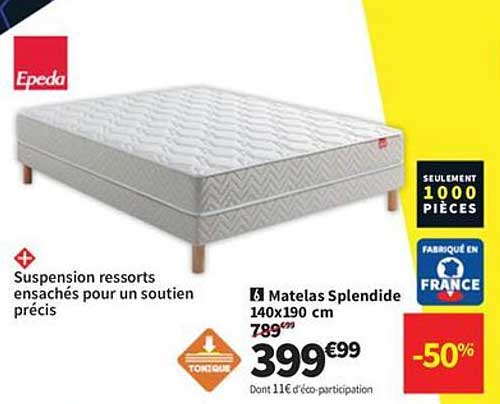 Matelas Splendide 140x190 cm