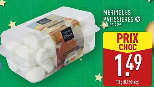 Meringues Pâtissières