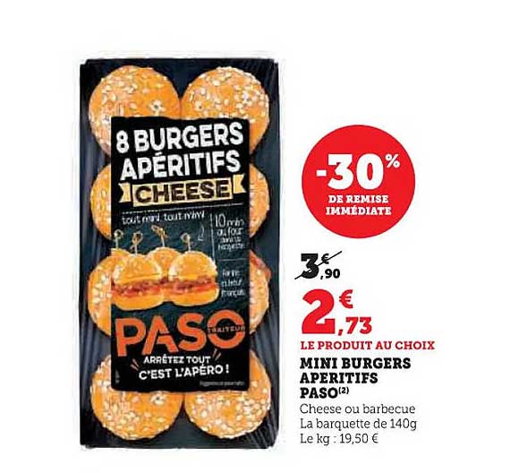 MINI BURGERS APÉRITIFS PASO